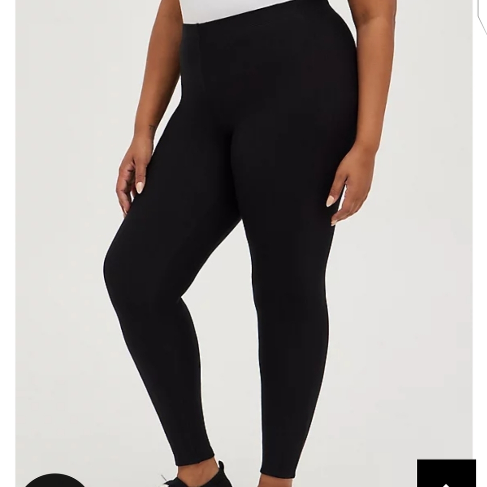 🆕FLEECE LINED BLACK COMFORT WAIST PLATINUM LEGGING